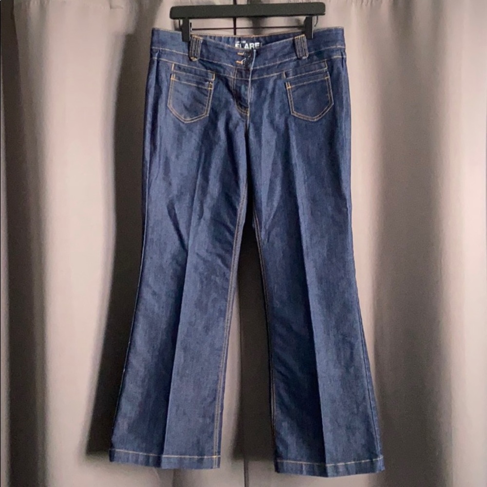 New York & Company Low Rise Flare Leg Jean